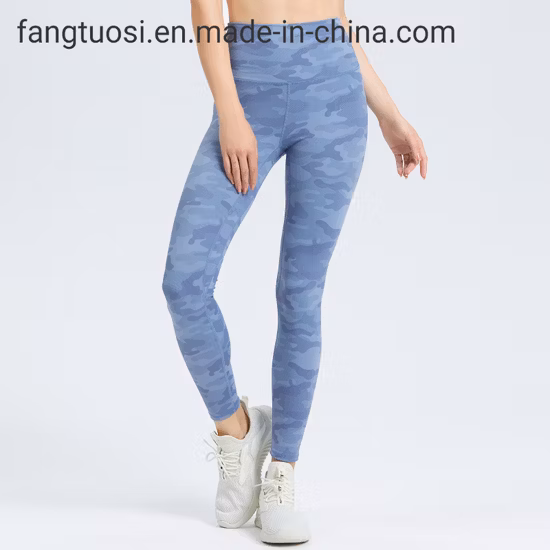 Womens Fitness Yoga Long Leggings Custom Logo Print Slim Fit Yoga Pants