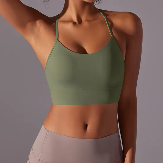 Summer Shockproof High-Strength Fitness Beauty Back Yoga Bra Crop Top